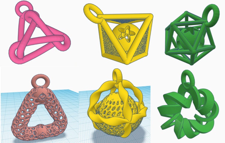 Diseños de llaveros de Domingo Sánchez 3D