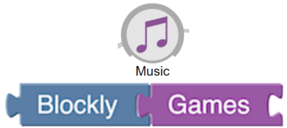 Logo de Blockly Games Music en Domingo Sánchez 3D