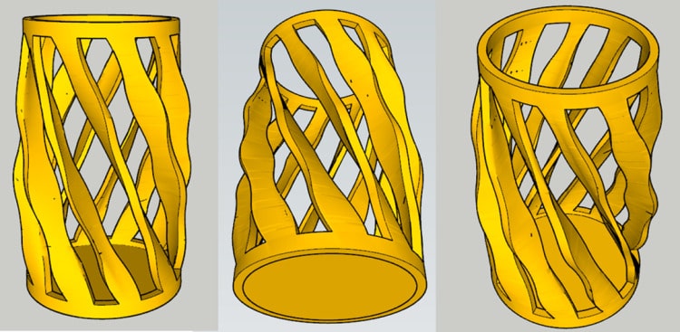 Diseño de portalápiz de Domingo Sánchez 3D